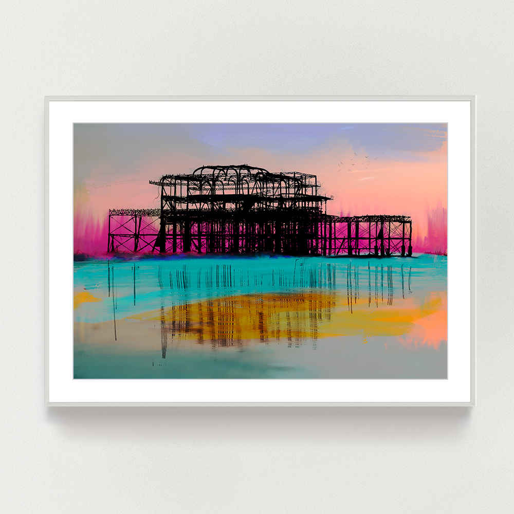 Brighton West Pier Print