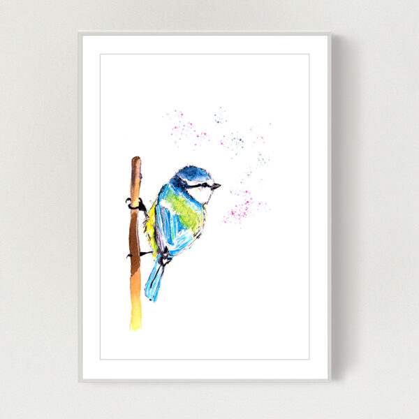 Little Blue Tit Print