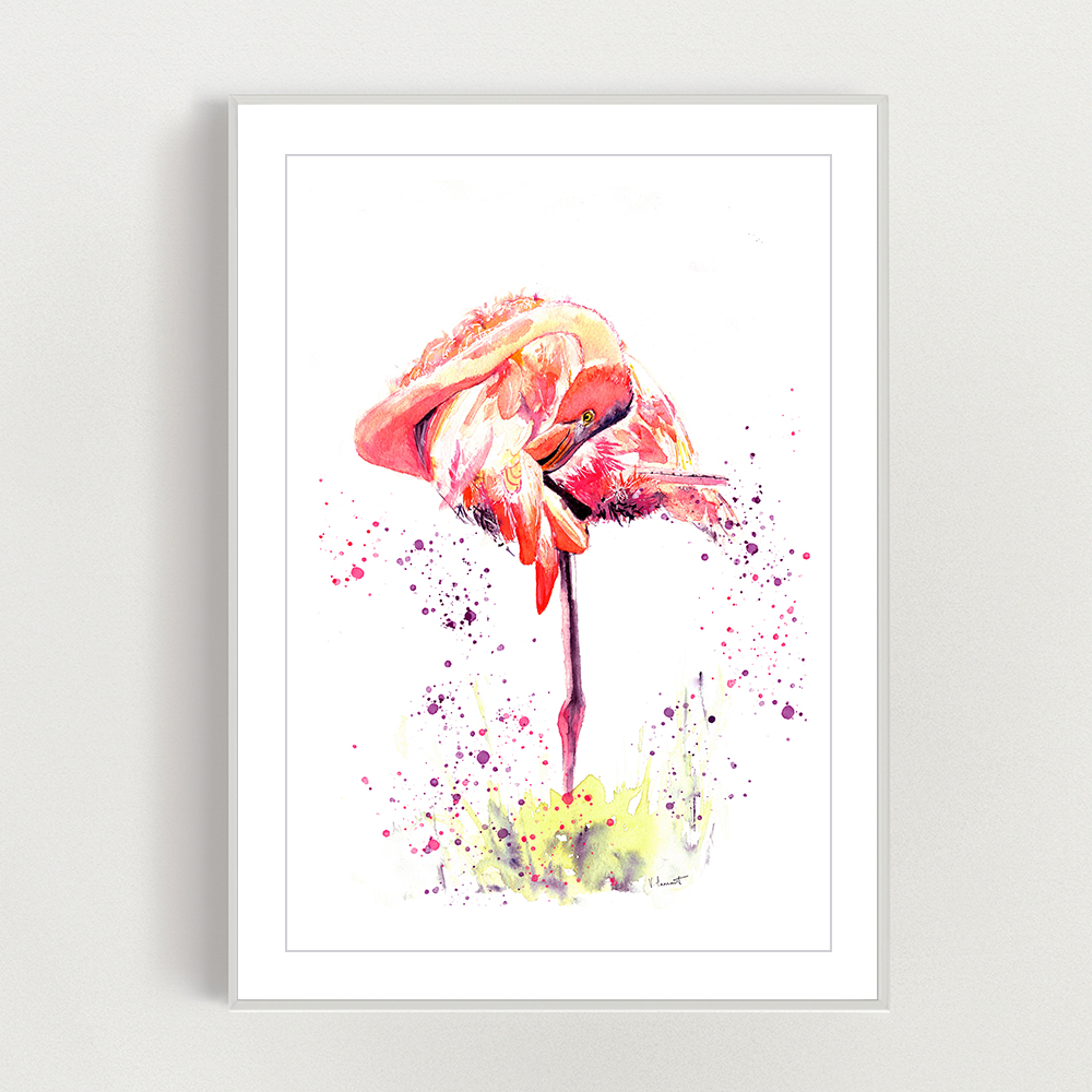 Flamingo Print