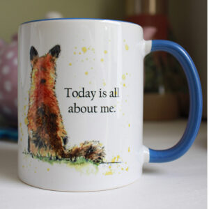 Watercolour Fox all about me Mug