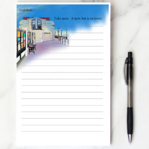 Notepad for writing lists