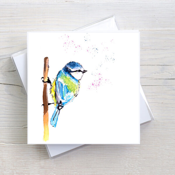 Blue Tit Greeting Card