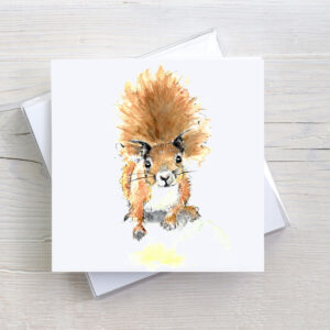 Red Squirrel Greeting Card