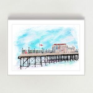 Worthing Seafront Pier Art Print