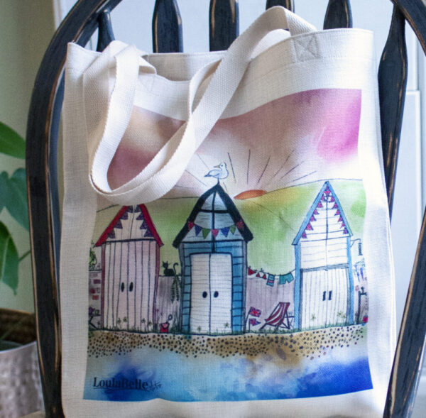 Beach Hut Tote Bag