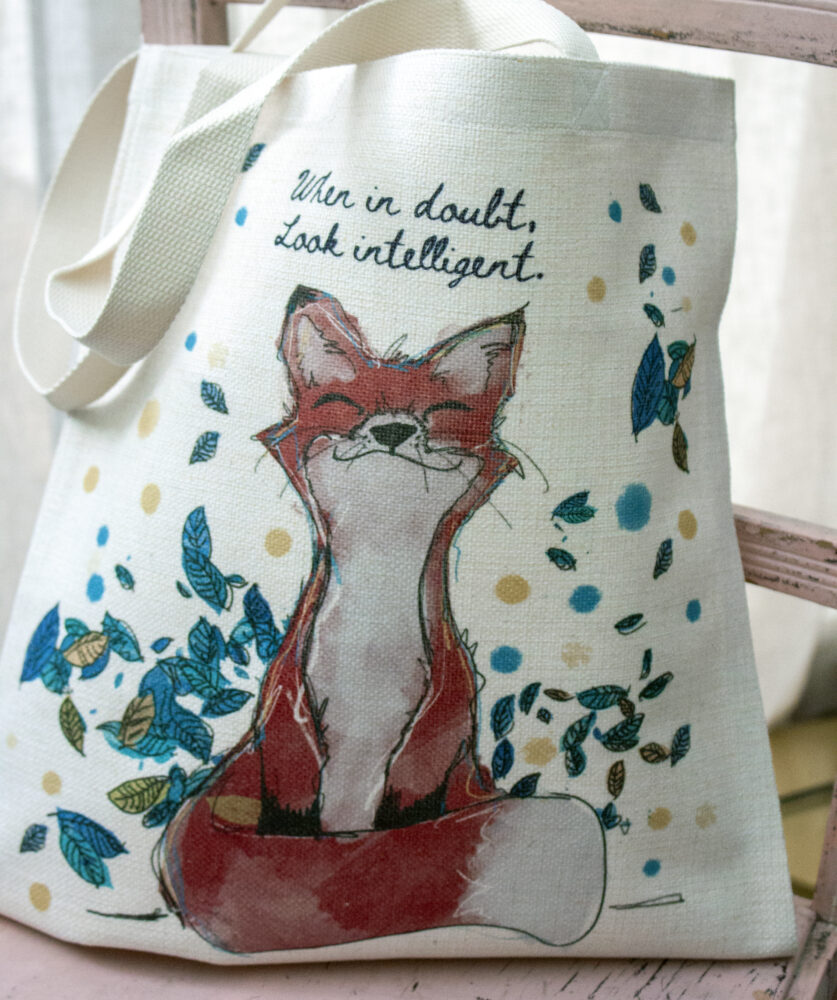Fox tote bag